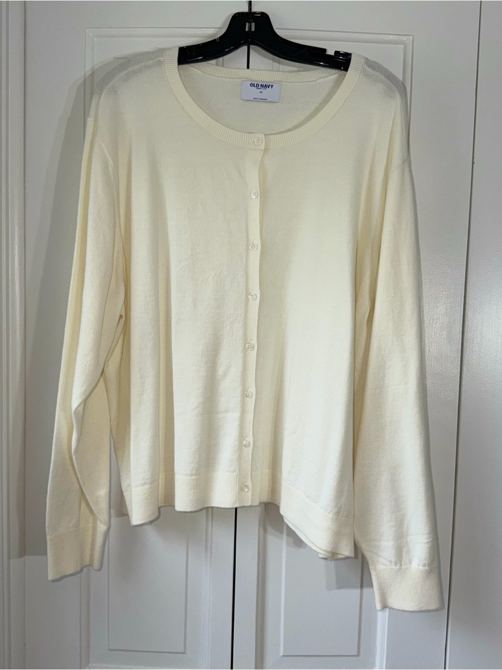 Old Navy Cream Button-Front Cardigan; NWT; 4X